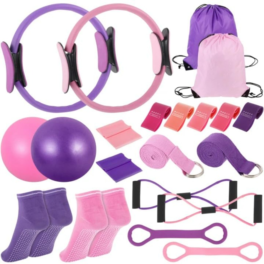Pilates Yoga Bag - 21 Pcs Pilates Ring Circle Set