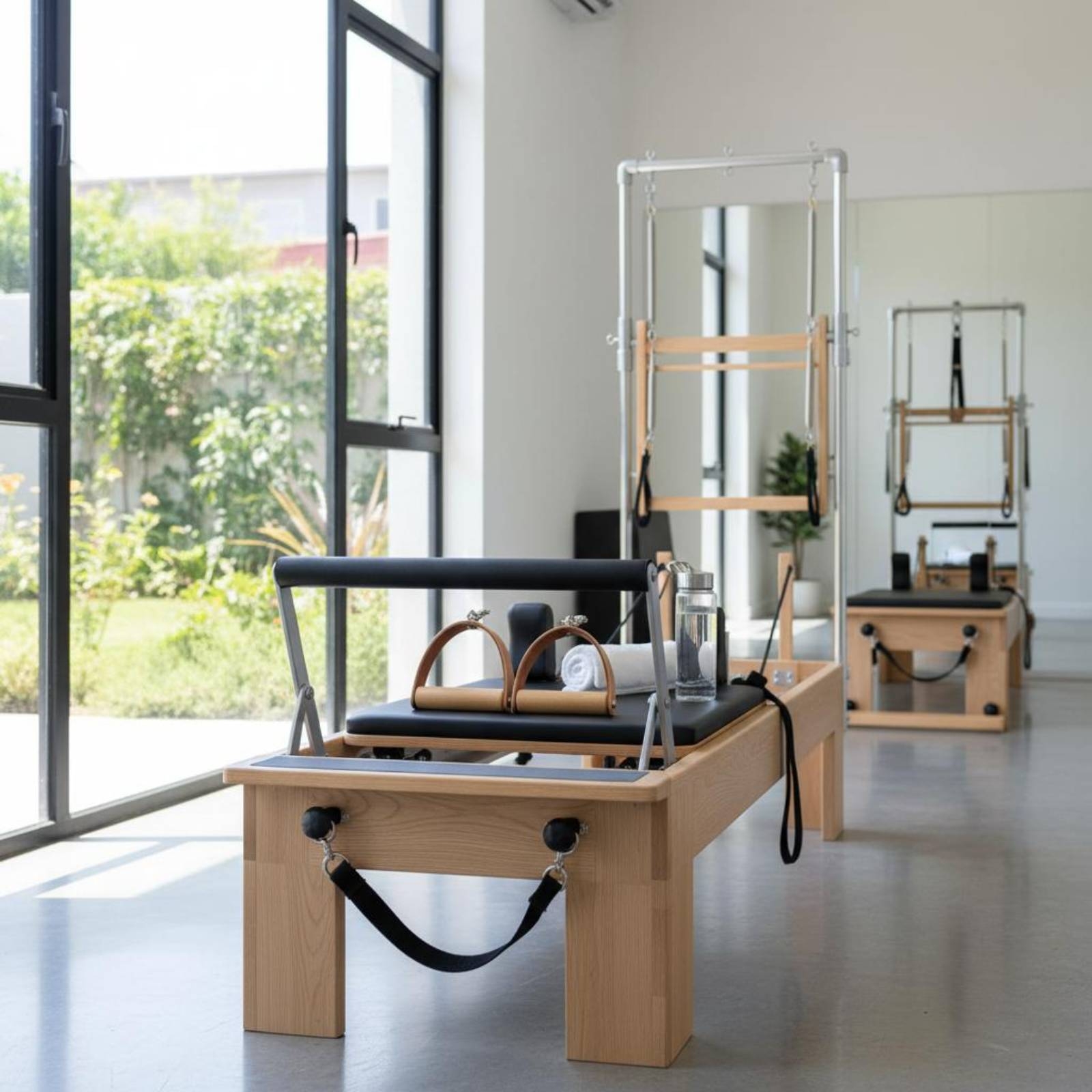 2 Pieces Leather Wood Handles  - Pilates & Yoga Studio Alineacion incelemesi ve fiyatı