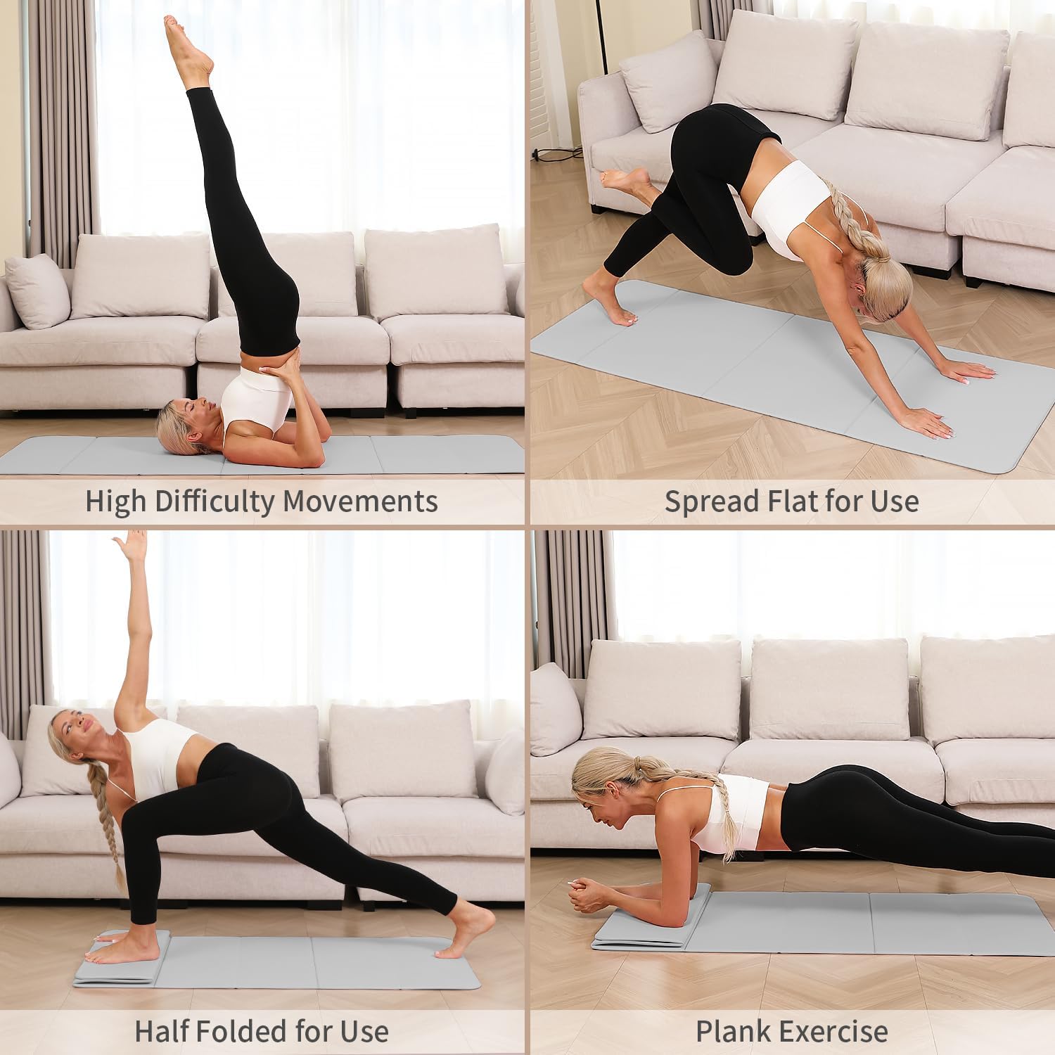 Foldable Yoga Mat 10mm Extra T - Pilates Yoga Mat Workout incelemesi ve fiyatı