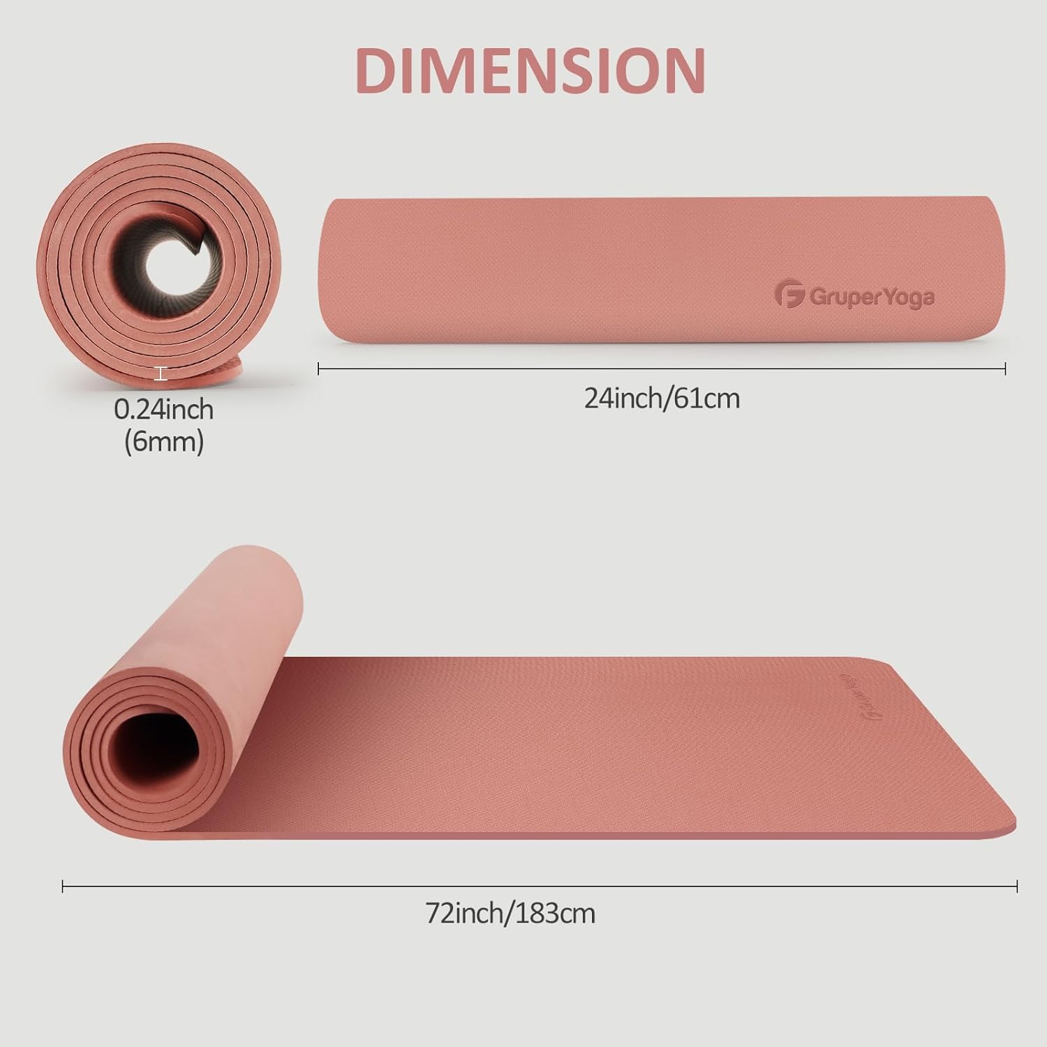 Yoga Mat Non Slip 72x24 Inch,  - Pilates Yoga Bag incelemesi ve fiyatı