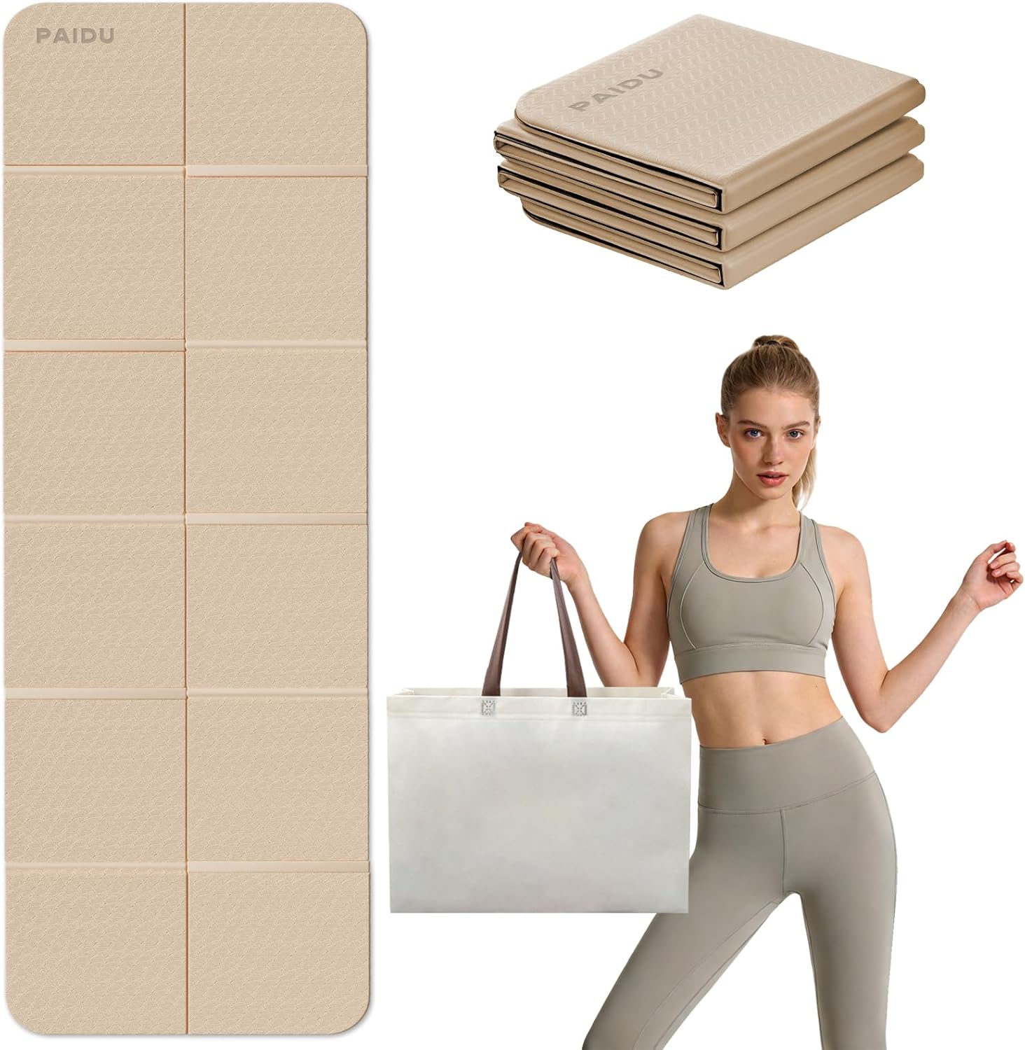 Foldable Yoga Mat for Travel,  - Pilates Yoga Bag incelemesi ve fiyatı