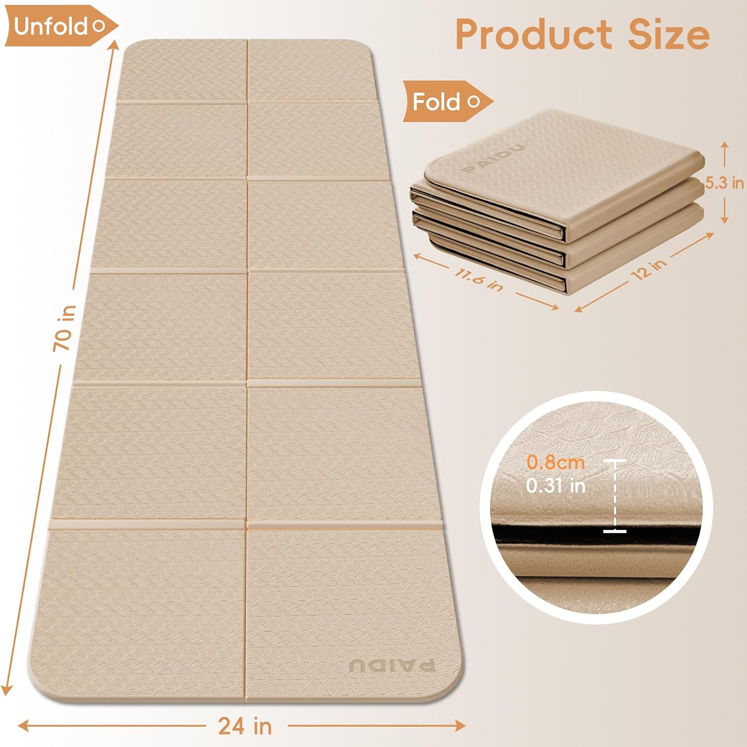 Foldable Yoga Mat for Travel,  - Pilates Yoga Bag incelemesi ve fiyatı